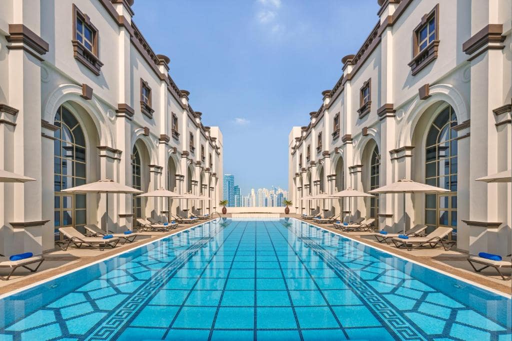 Courtyard Hospitality Pool — Resort & Hospitality