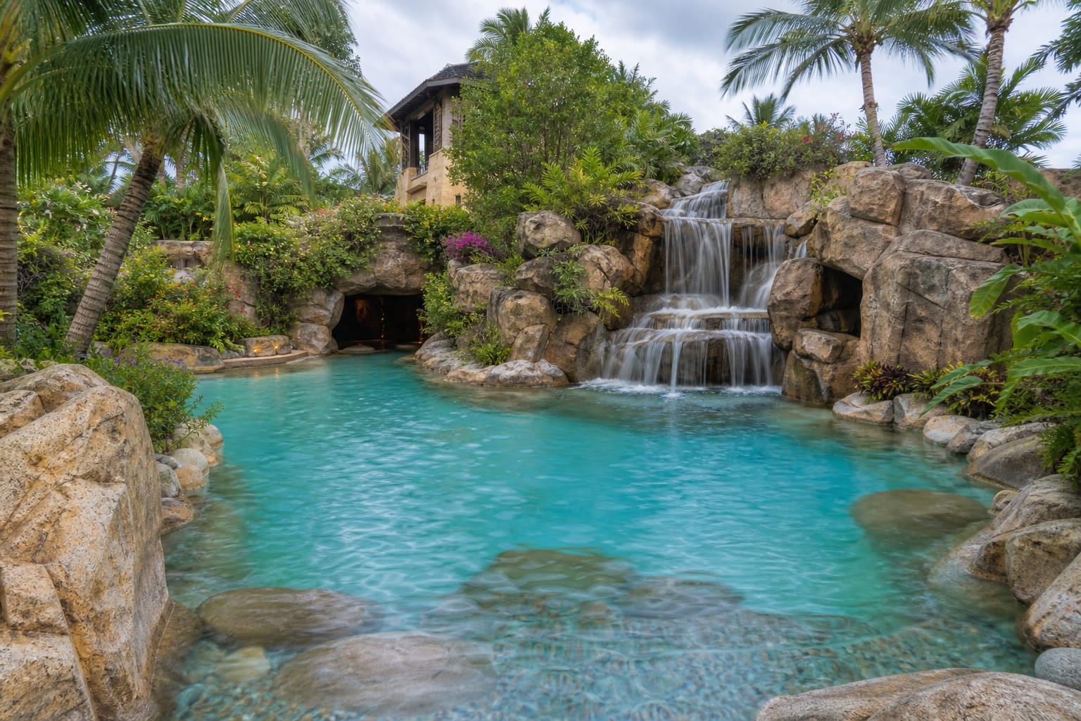 Resort-style infinity pool